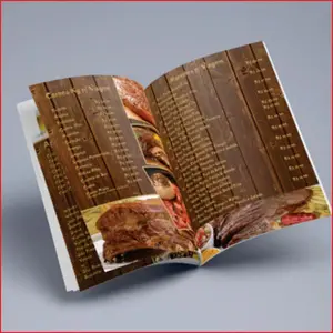 Cardápios 8 Páginas com Dobra Couchê 275g