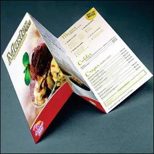 Cardápios Vincado Couchê 300g