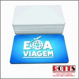 Cartão 300g/m² Couchê 300g/m² 4,8X8,8 CM 4x0 Verniz UV Total Frente 4 Cantos Arredondados 