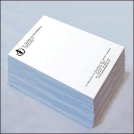 PAPEL TIMBRADO Offset 75g/m² 21x29,7 cm 1x0 (Escala de Preto)  Corte Reto 