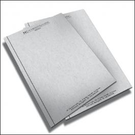 PAPEL TIMBRADO Reciclado 90g/m² 21x29,7 cm 1x0 (Escala de Preto)  Corte Reto 