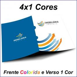 PASTAS Cartão 250g/m² Formato: 47,3x39,2 cm Aberto / 22x31 cm Fechado 4x1 Verniz Total Brilho Frente Corte vinco 