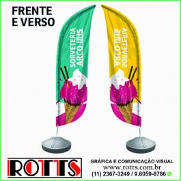 WIND BANNER KIT COMPLETO BANDEIRA E BASE TECIDO MICROFIBRA 180g sangria: 735x2300mm  final: 700x2300mm 4X4   MICROFIBRA